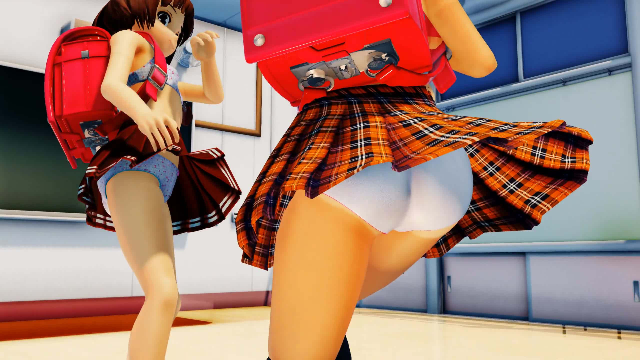 しゆちゃんのランドセルファイト！ 1440p【Ray-MMD1.52 Ｒ１８】｜俺の3Dエロ動画