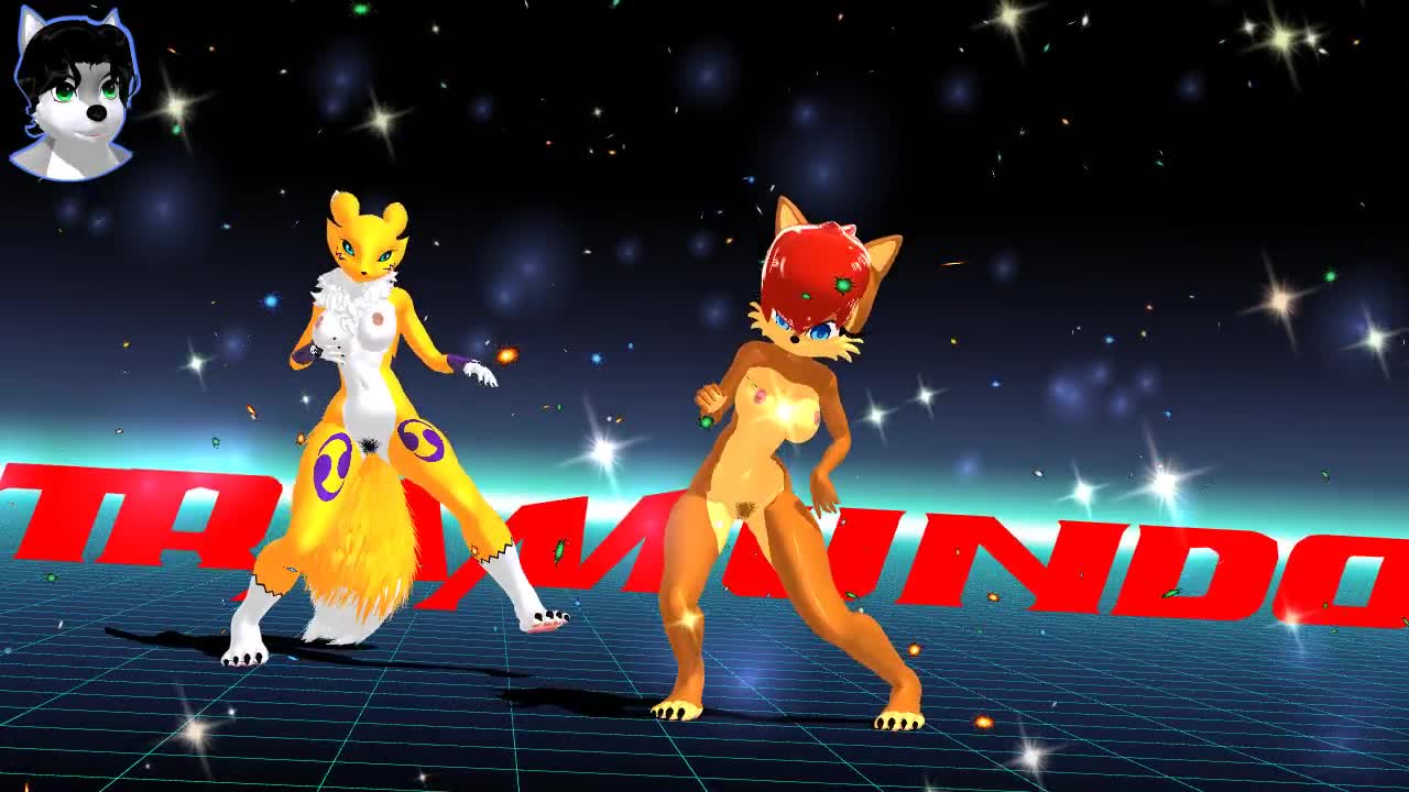R18 Sexy Dance Renamon y Sally Latin Sexy｜俺の3Dエロ動画