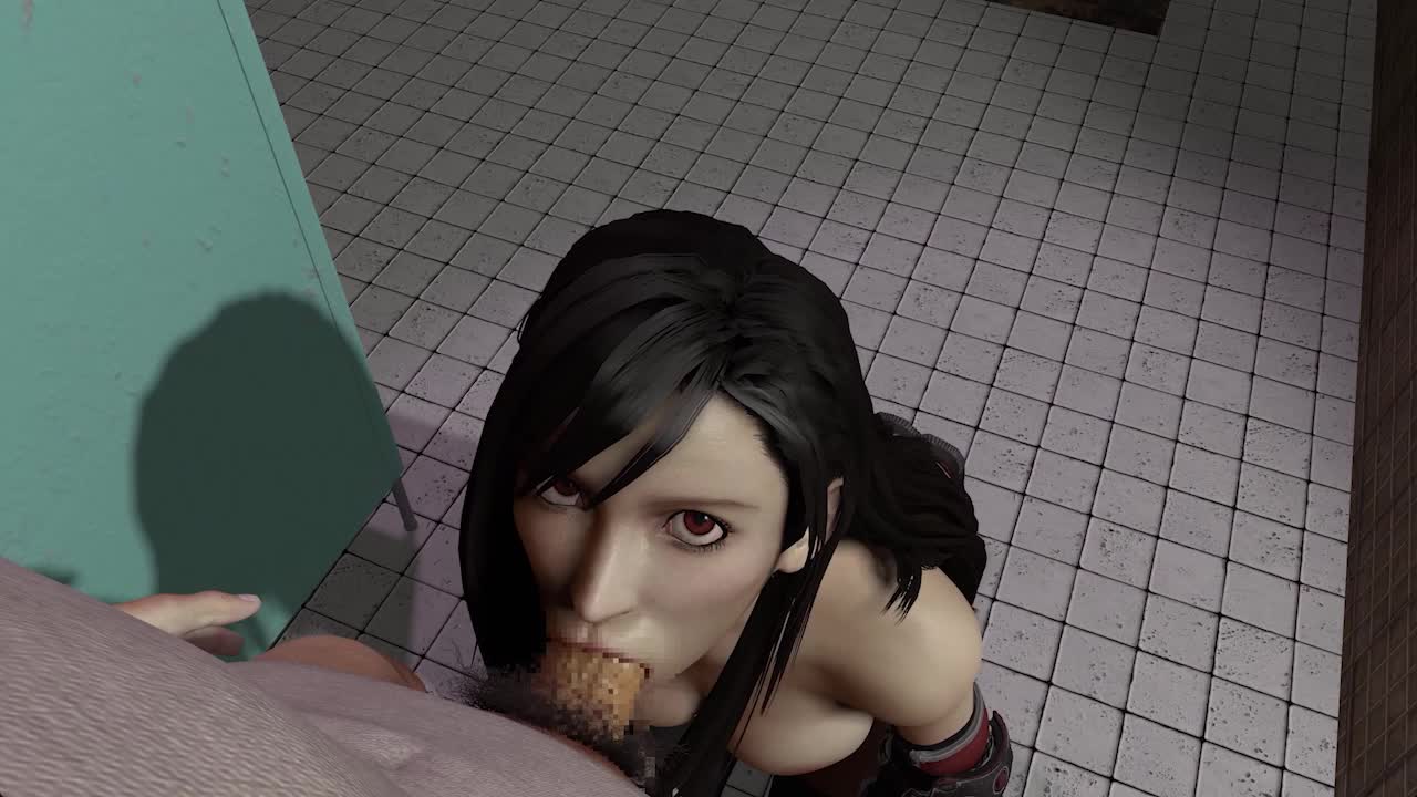 ティファ フェラ｜俺の3Dエロ動画