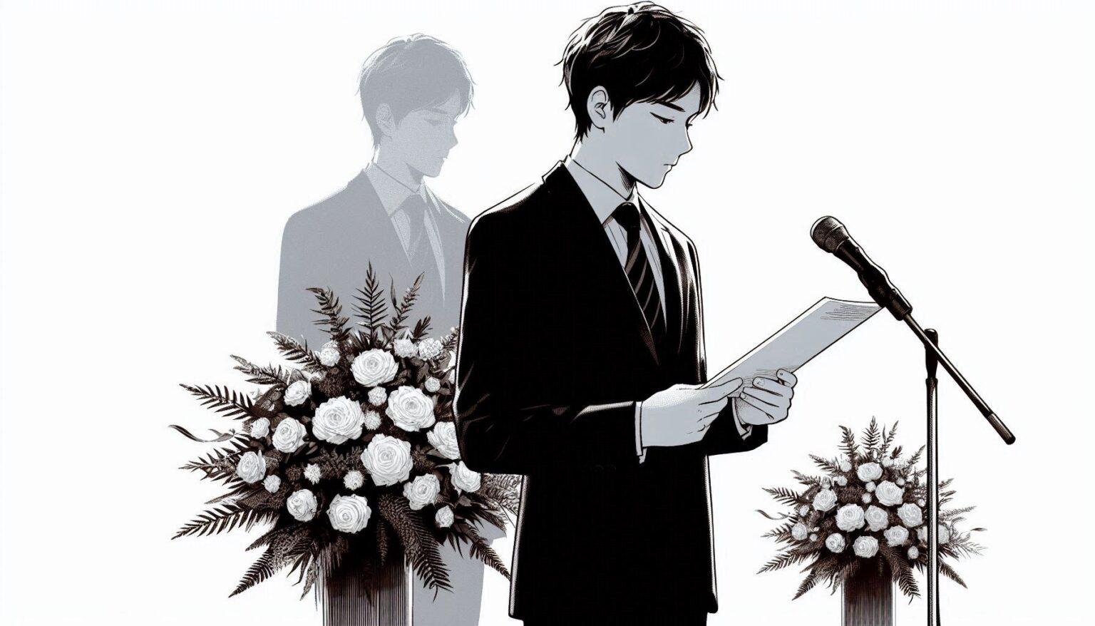 20代の孫の弔辞の例文｜シンプルでも感動！心に響く書き方