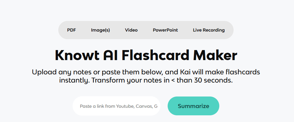AI tools for making flashcards