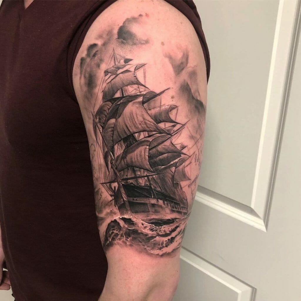 101 Amazing Ship Tattoo Ideas That Will Blow Your Mind! | Outsons | Men's Fashion Tips And Style Guides 1024_x_1024_jpg