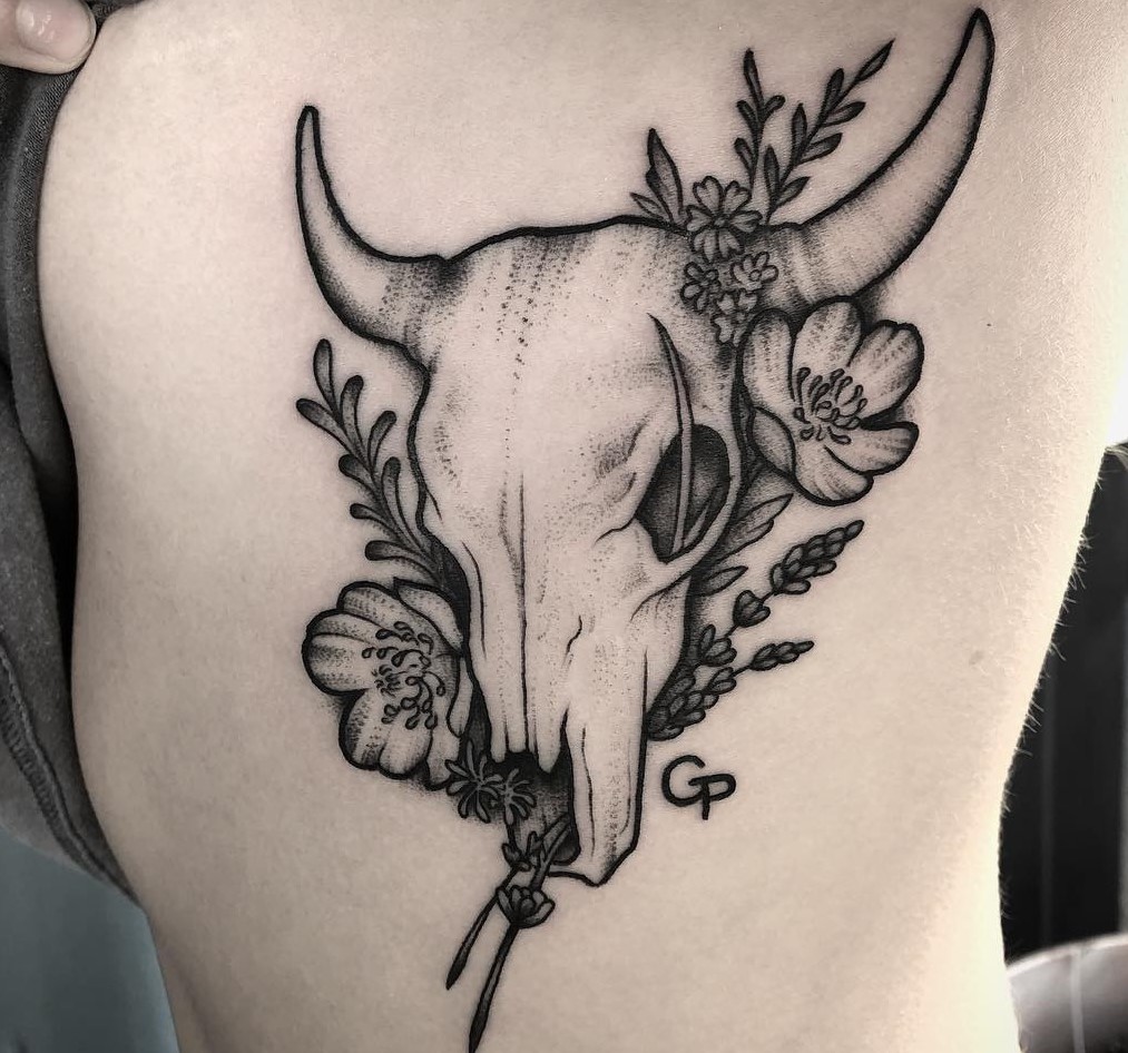 10 Best Cow Skull Tattoo Ideas You'll Have To See To Believe! | Outsons | Men's Fashion Tips And Style Guides