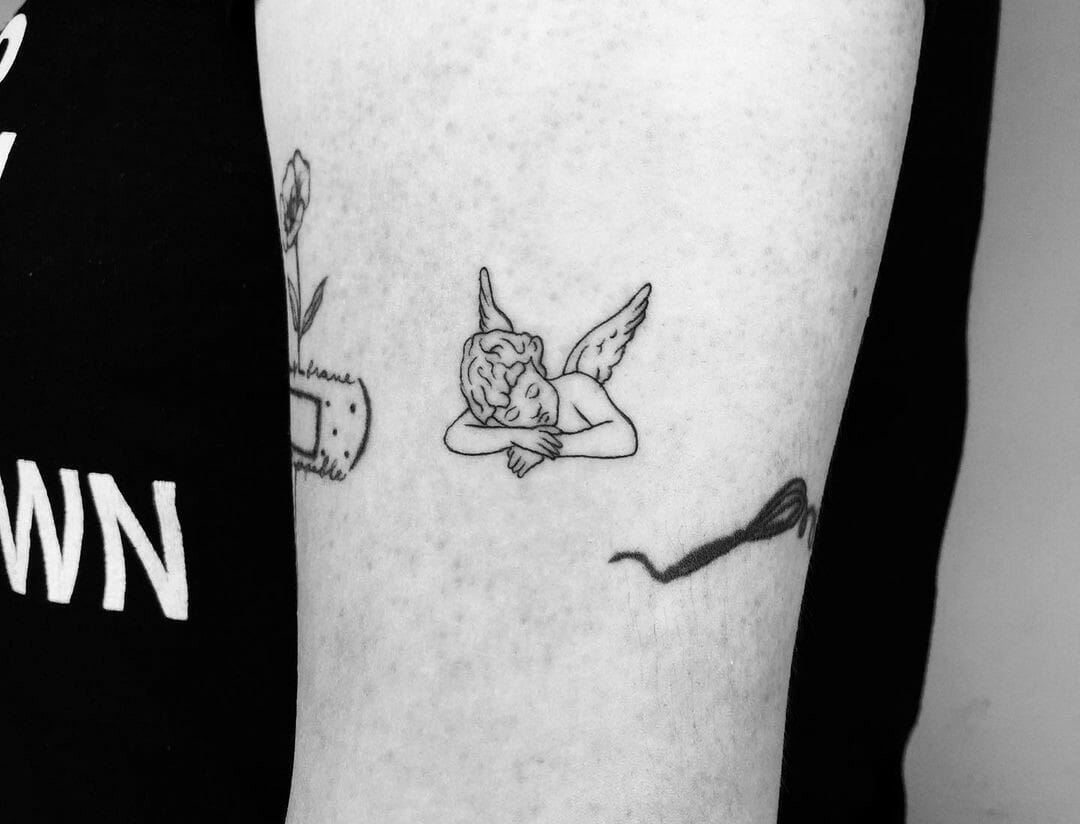 10 Best Angel Outline Tattoo Ideas That Will Blow Your Mind! | Outsons | Men's Fashion Tips And Style Guides 824_x_1080_jpg