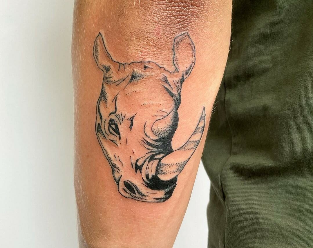 10 Best Rhino Tattoo Ideas You Have To See To Believe! | Outsons | Men's Fashion Tips And Style Guides 855_x_1079_jpg