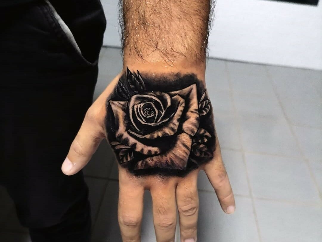 10 Best Rose Hand Tattoo Ideas You Have To See To Believe! | Outsons | Men's Fashion Tips And Style Guides 813_x_1080_jpg