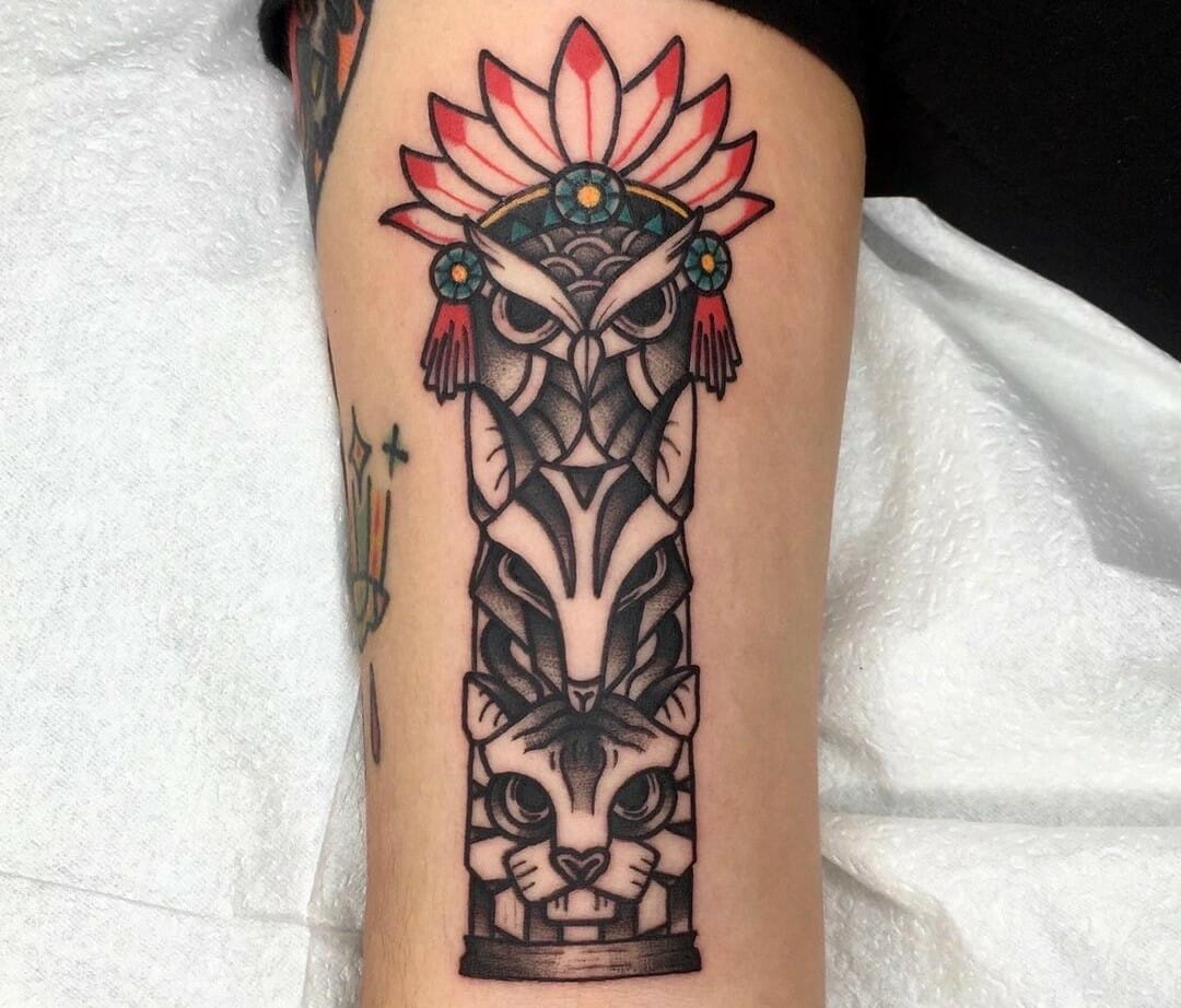 10 Best Totem Pole Tattoo Ideas You Have To See To Believe! | Outsons | Men's Fashion Tips And Style Guides 922_x_1080_jpg