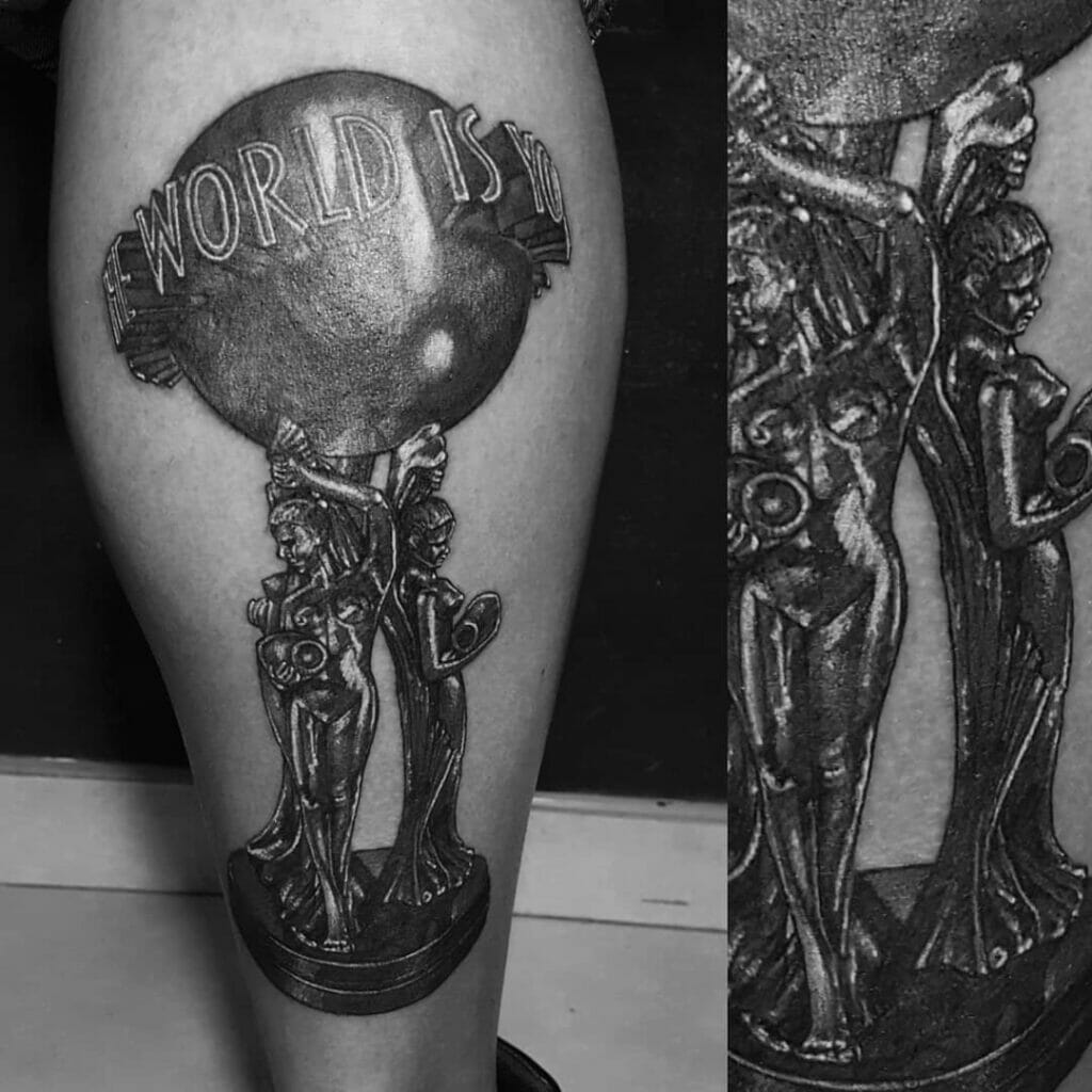 10 Best The World Is Yours Tattoo Ideas You Have To See To Believe! | Outsons | Men's Fashion Tips And Style Guides 1024_x_1024_jpg