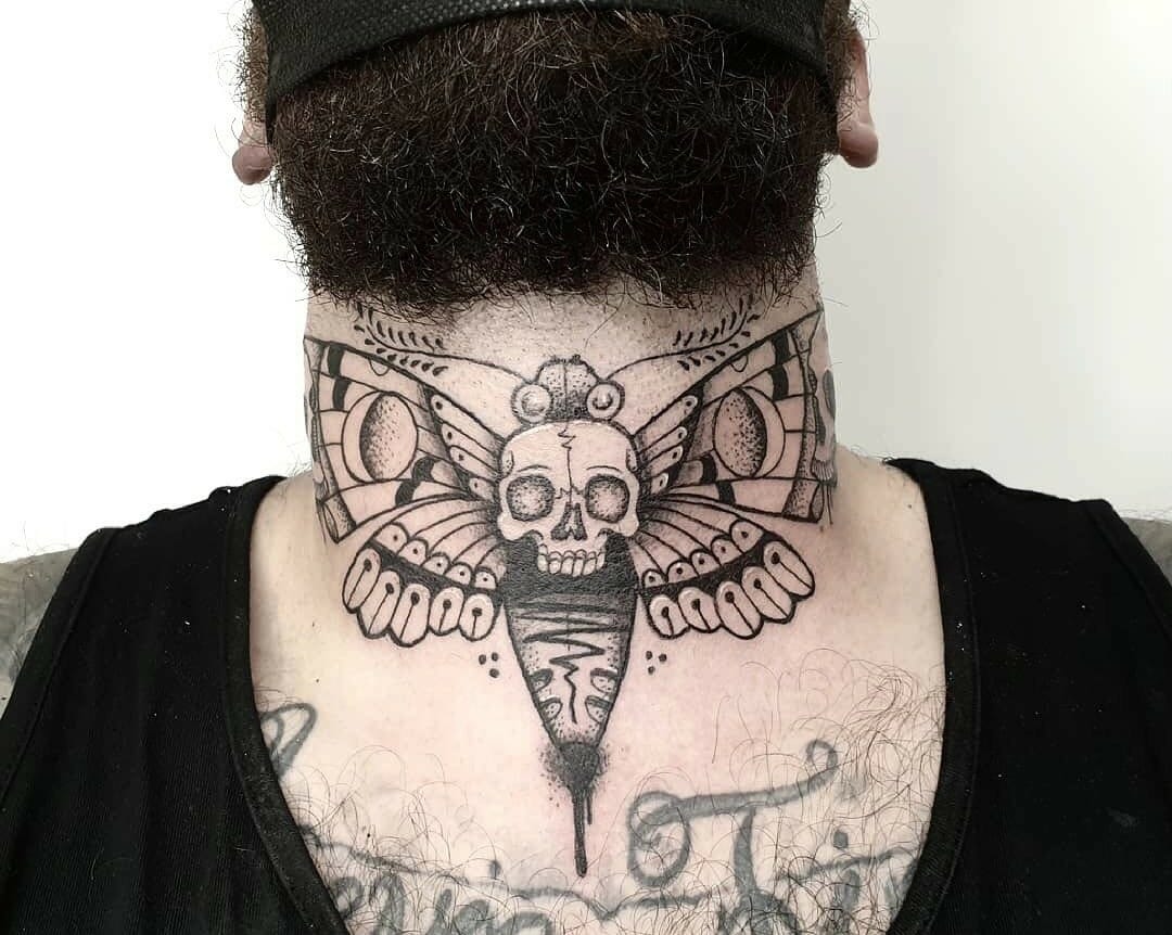 10 Best Black Neck Tattoo Ideas That Will Blow Your Mind! | Outsons | Men's Fashion Tips And Style Guides 862_x_1080_jpg