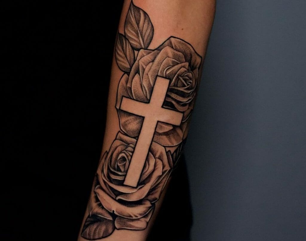 10 Best Cross And Roses Tattoo Ideas That Will Blow Your Mind! | Outsons | Men's Fashion Tips And Style Guides 807_x_1024_jpg