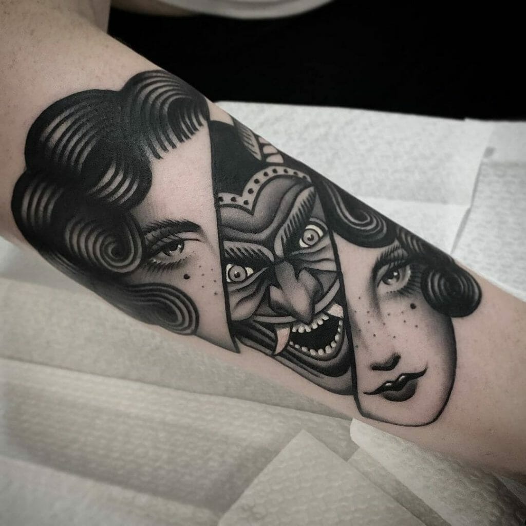 10 Best Evil Face Tattoo Ideas That Will Blow Your Mind! | Outsons | Men's Fashion Tips And Style Guides 1024_x_1024_jpg