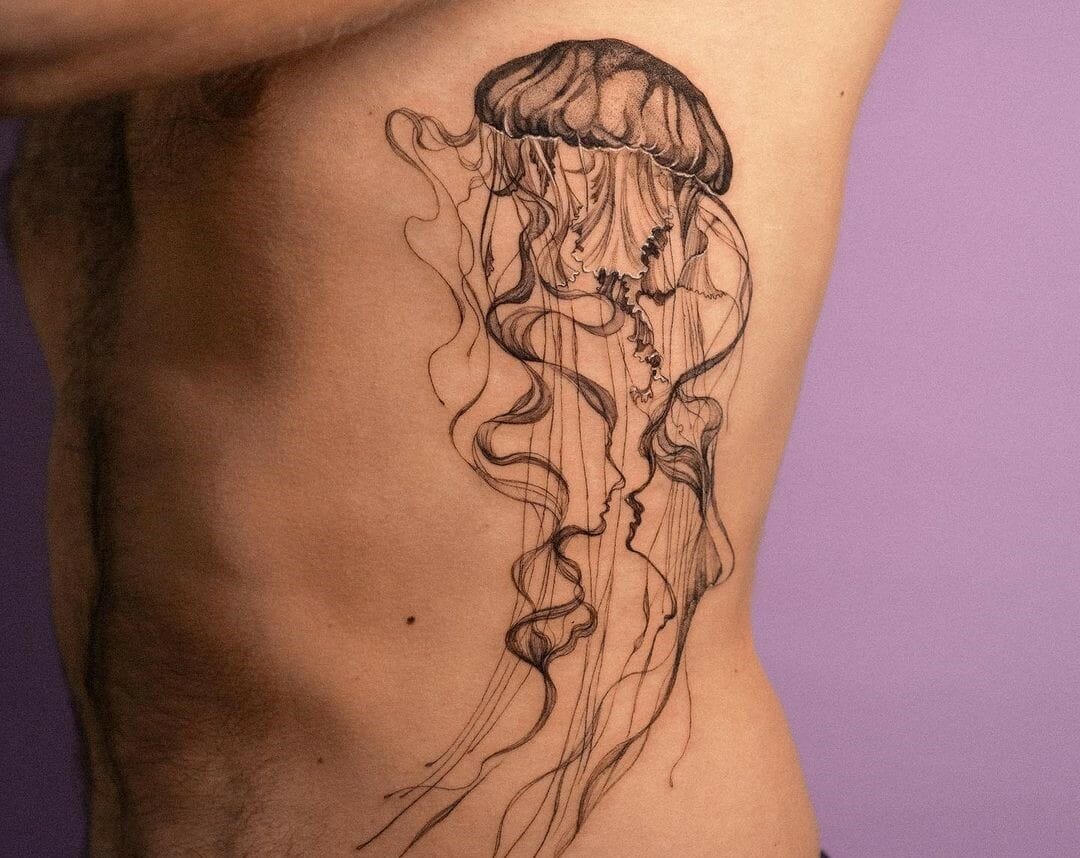 10 Best Geometric Jellyfish Tattoo Ideas That Will Blow Your Mind! | Outsons | Men's Fashion Tips And Style Guides 858_x_1080_jpg