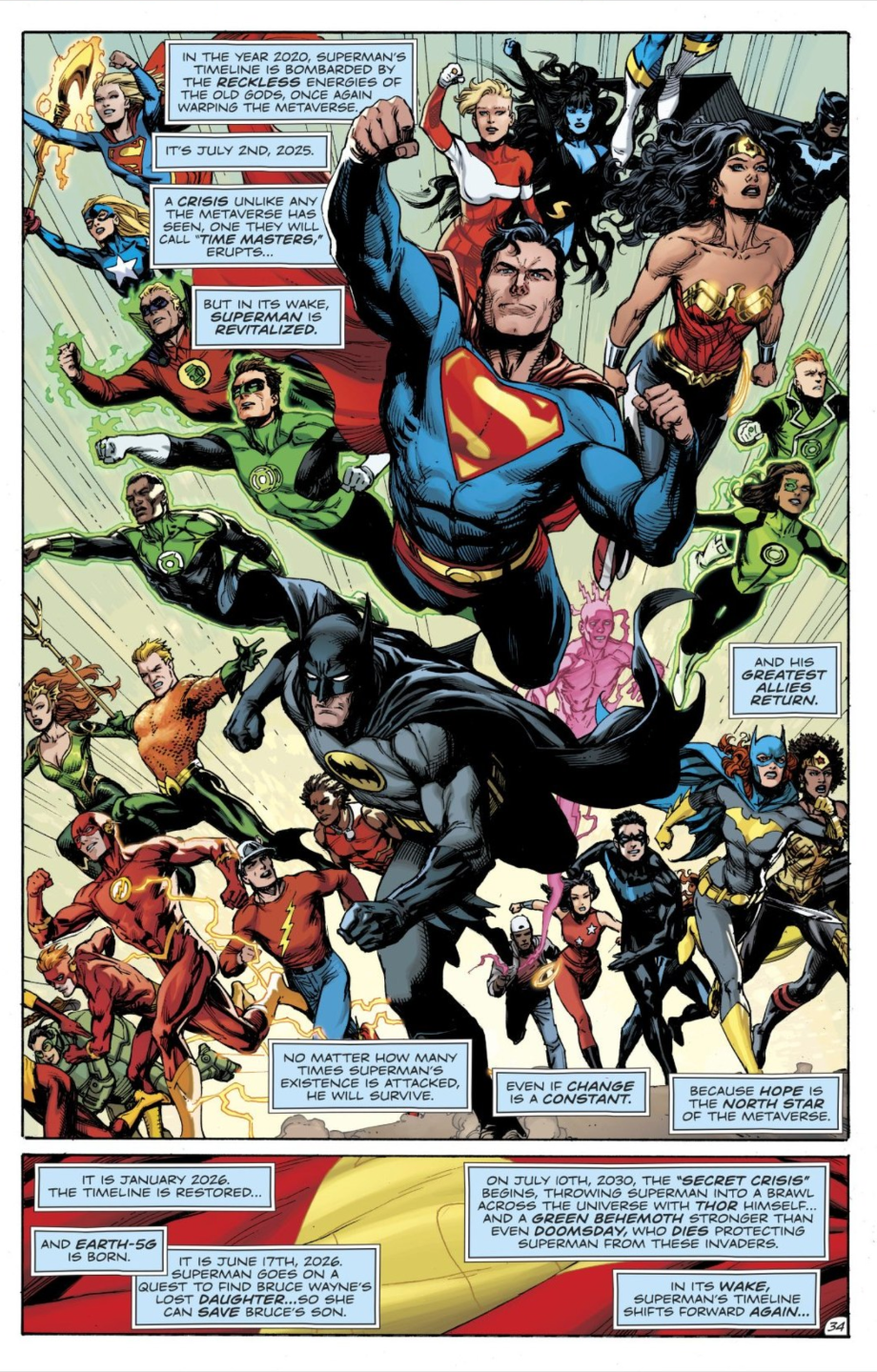 Doomsday Clock Ending Explained How Superman And Doctor Manhattan Change The Dc Multiverse Ign
