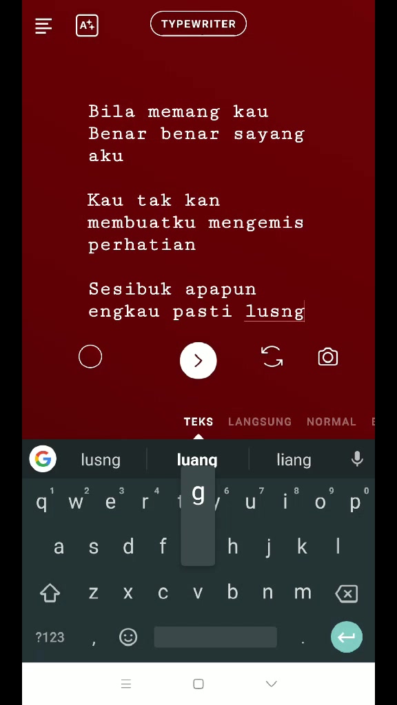 Bila Memang Kau Benar Benar Sayang Aku Cover – Tulisan