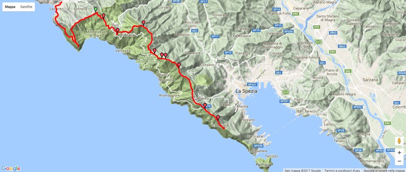 L Alta Via Delle Cinque Terre Trekking In 2 Tappe Pain De Route