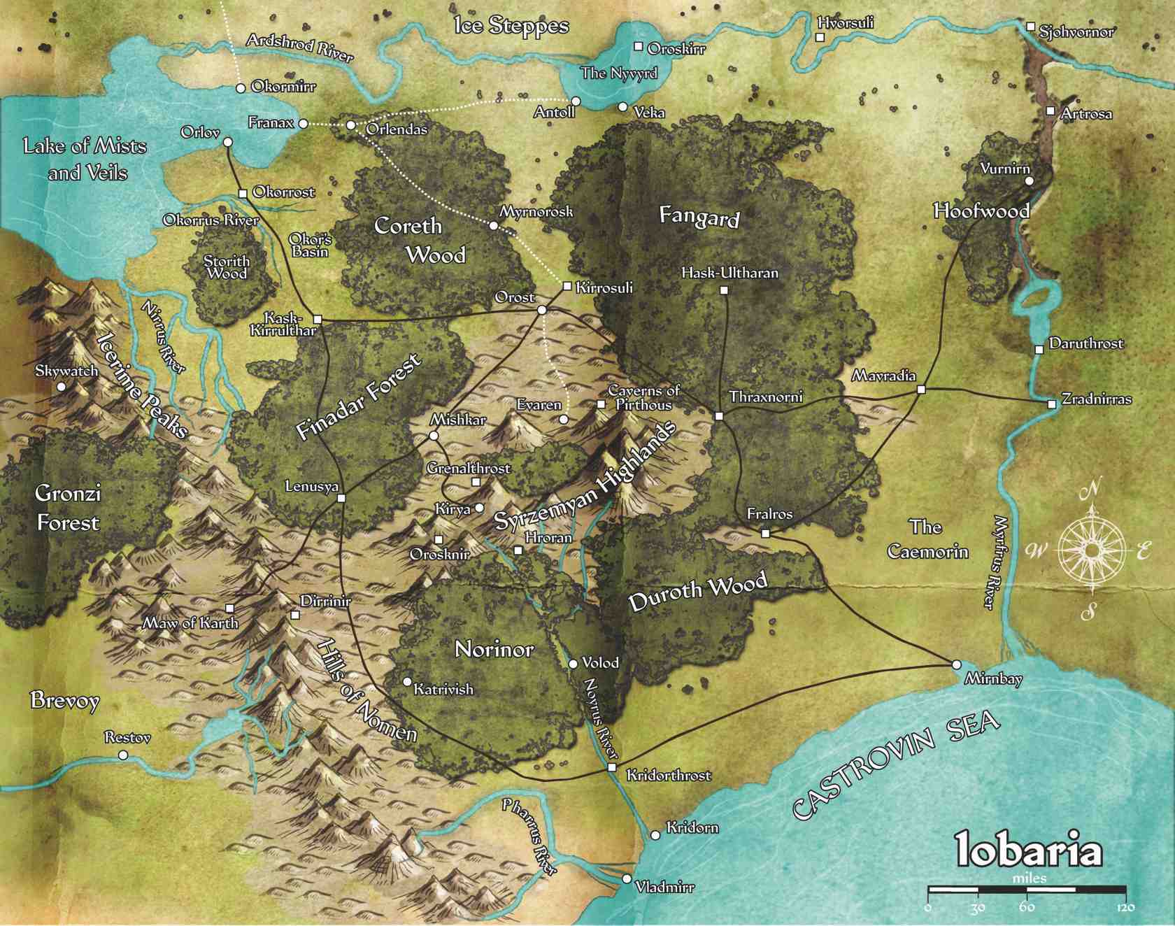Pathfinder Kingmaker World Map Pathfinder World Map