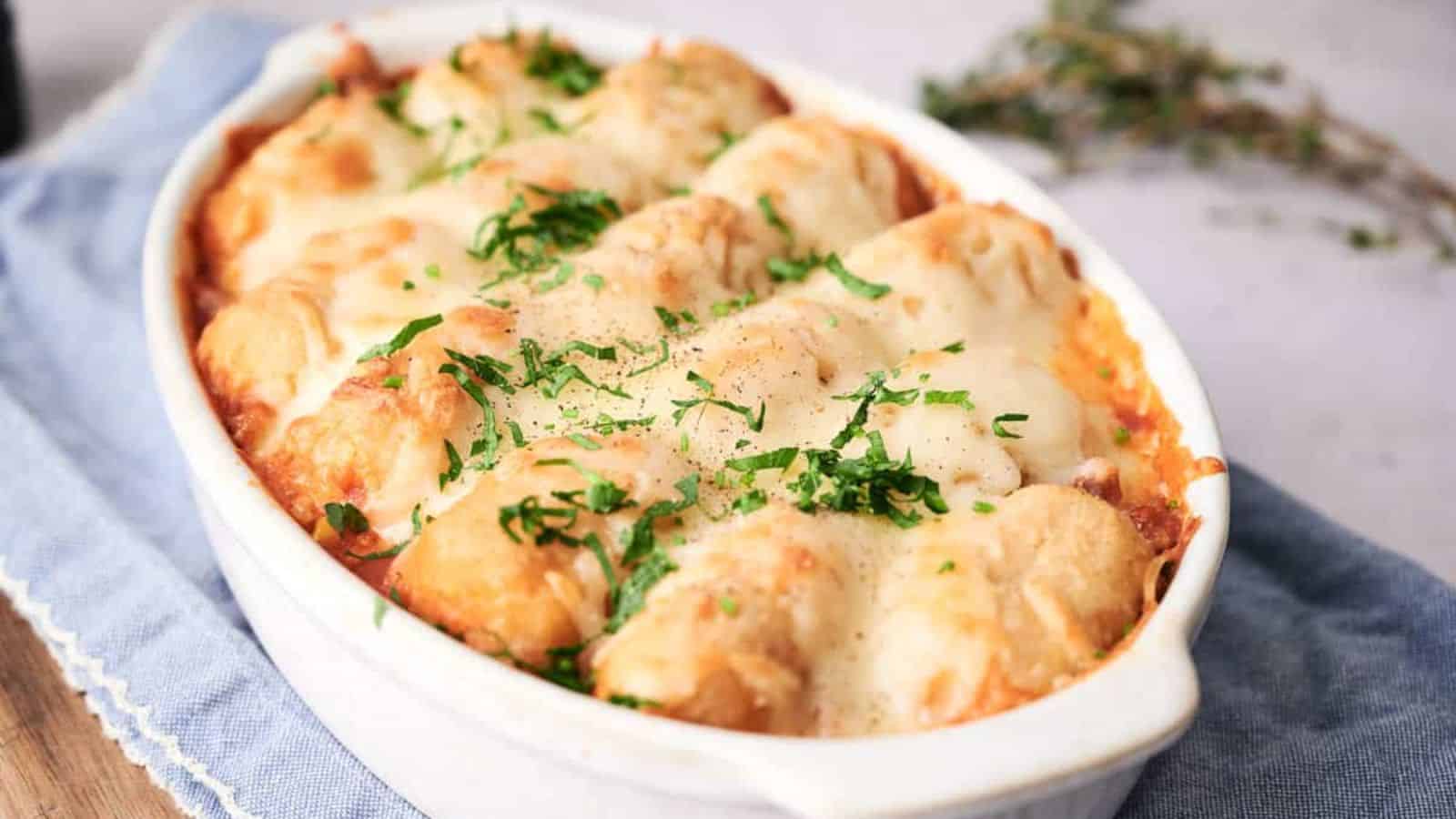 An image of an easy cowboy casserole.