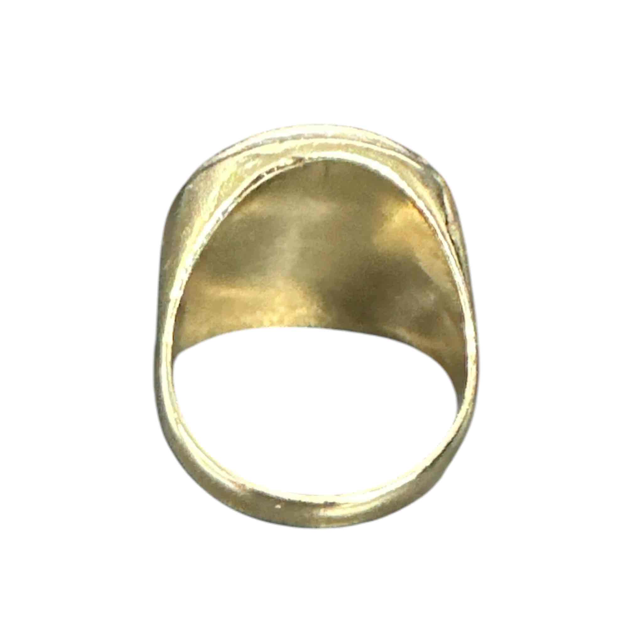 9CT//22CT HALF SOVERIGN RING 1908