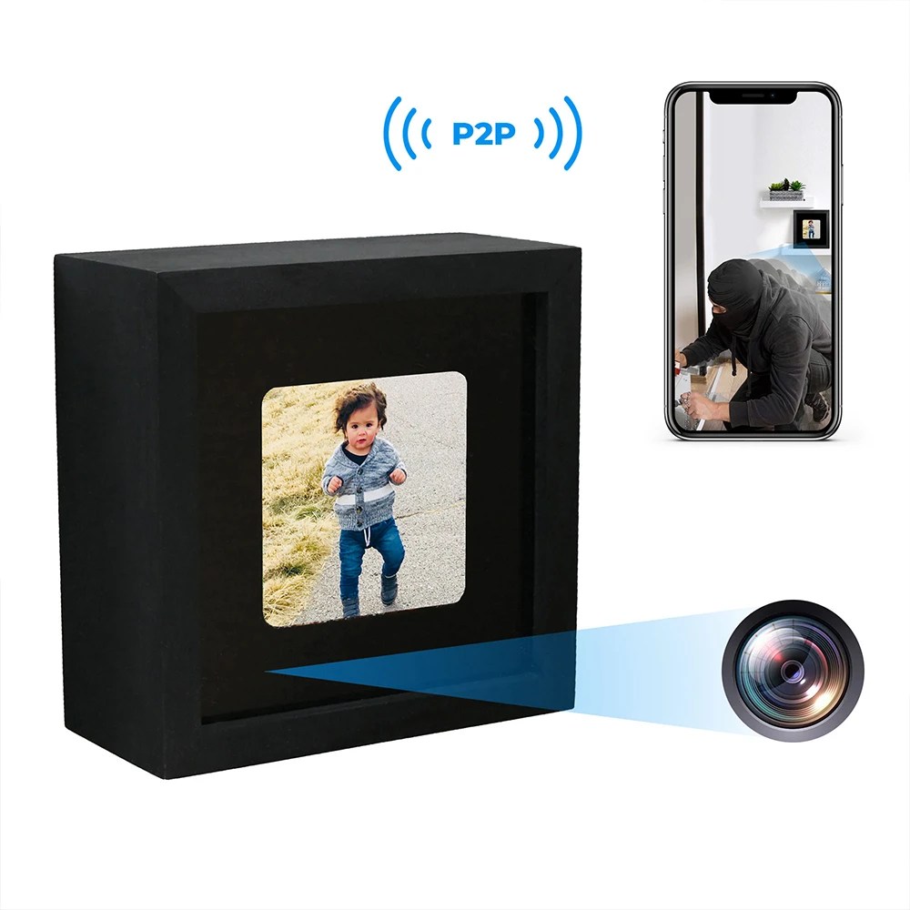 Digital photo frame spy camera