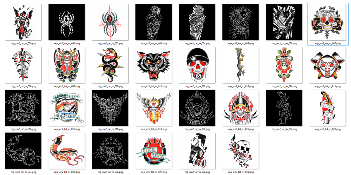 Openiv Team On Twitter: "All Tattoos From #Gtaonline "Festive Surprise" Update #Gtav #Openiv Http://T.co/Lvk1Gwblcf" / Twitter 599_x_1200_png