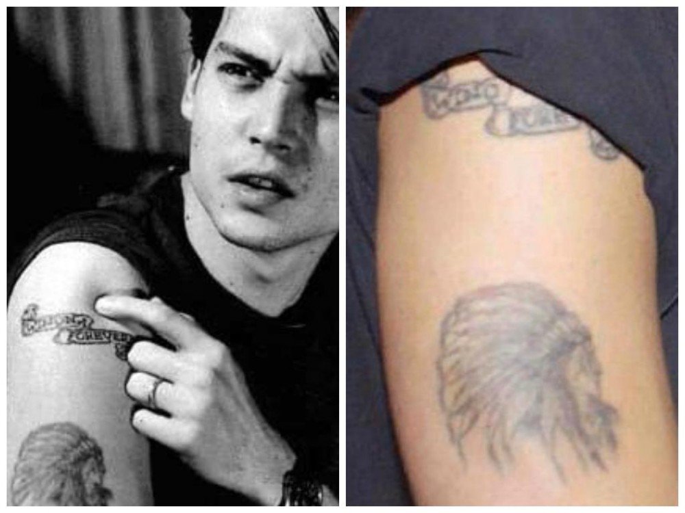 Atomicfact A Twitter: "Johnny Depp Once Had "Winona Forever" Tattooed On His Arm. When They Broke Up, He Changed It To "Wino Forever". Https://T.co/56Qp5Zmf0G" / Twitter