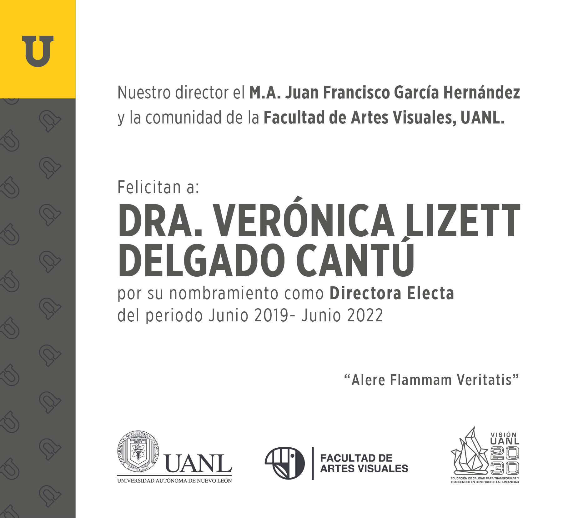 Fav Uanl On Twitter Felicitaciones De Nuestro Director El M A Juan Francisco Garcia Hernandez A La Directora Electa Dra Veronica Lizett Delgado Cantu Serfav Somosuni Https T Co Ajc4sfm7gf