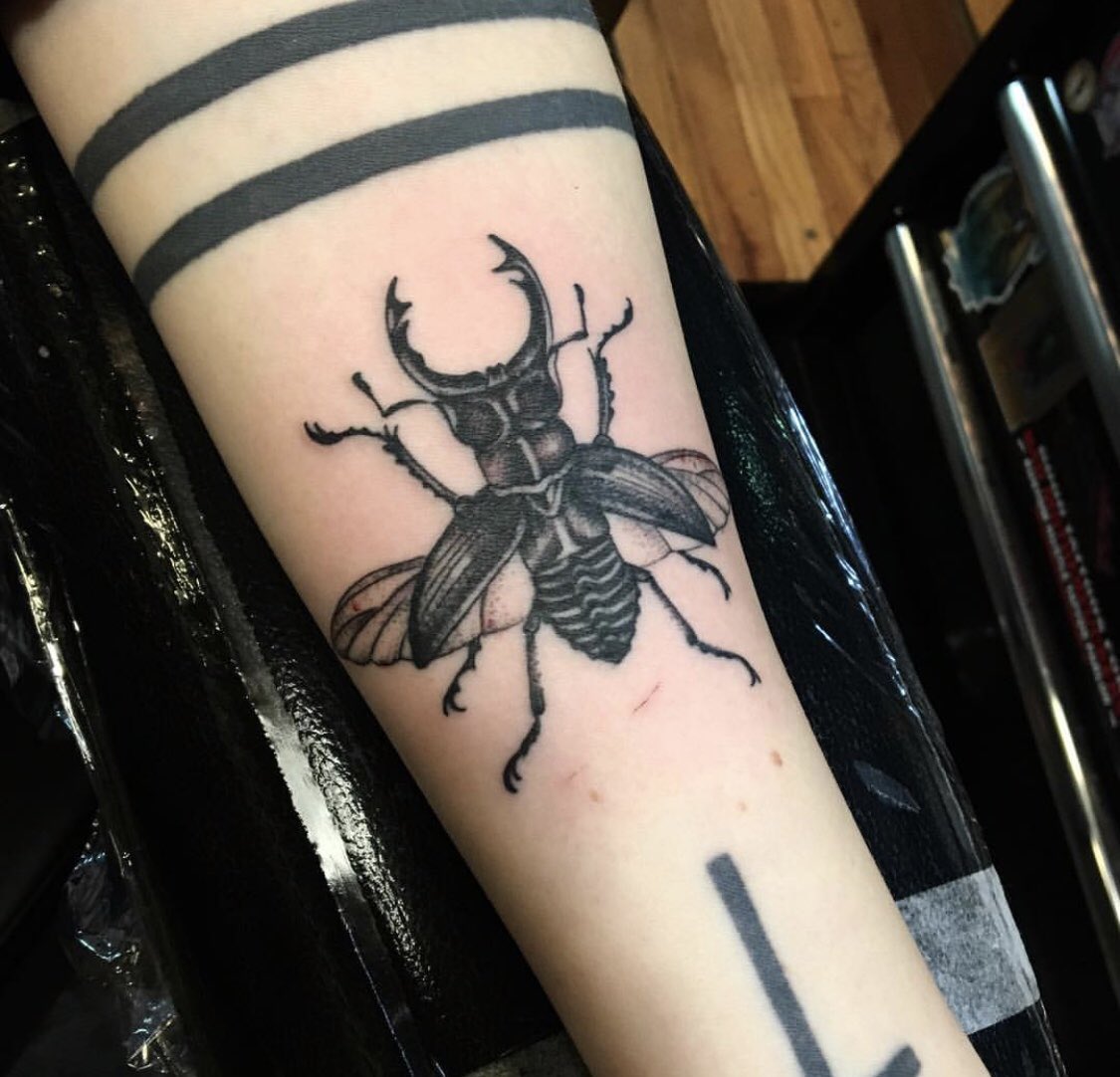 Kustom Hustle Tattoo A Twitter: "#Michaelferrera #Beetle #Bug #Insect #Forearmtattoo #Bugtattoo #Blackwork #Kht #Tattoosavannah #Dosavannah #Savannah #Georgia #Tattoo Https://T.co/Atlq6Miebe" / Twitter 1082_x_1125_jpg