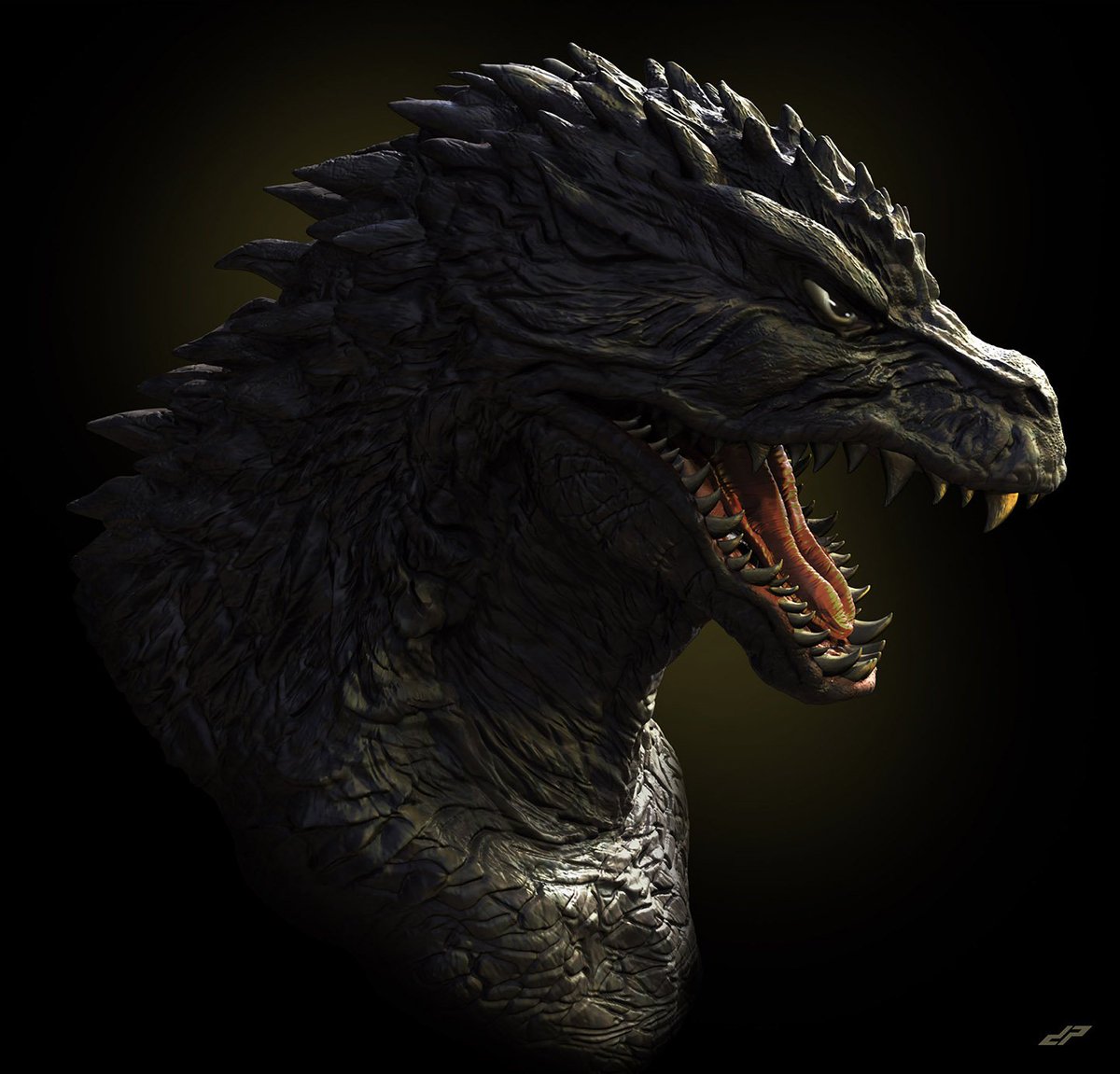 Dopepope On Twitter Godzilla 2000 Bust Commissioned Artwork 3d Model Here Https T Co Lstiqupuhv More Images Here Https T Co Mf17oblpzd Dopepope Godzilla 3d Kaiju Toho Zbrush Keyshot Shinichiwakasa Sculpture Commission Https T Co