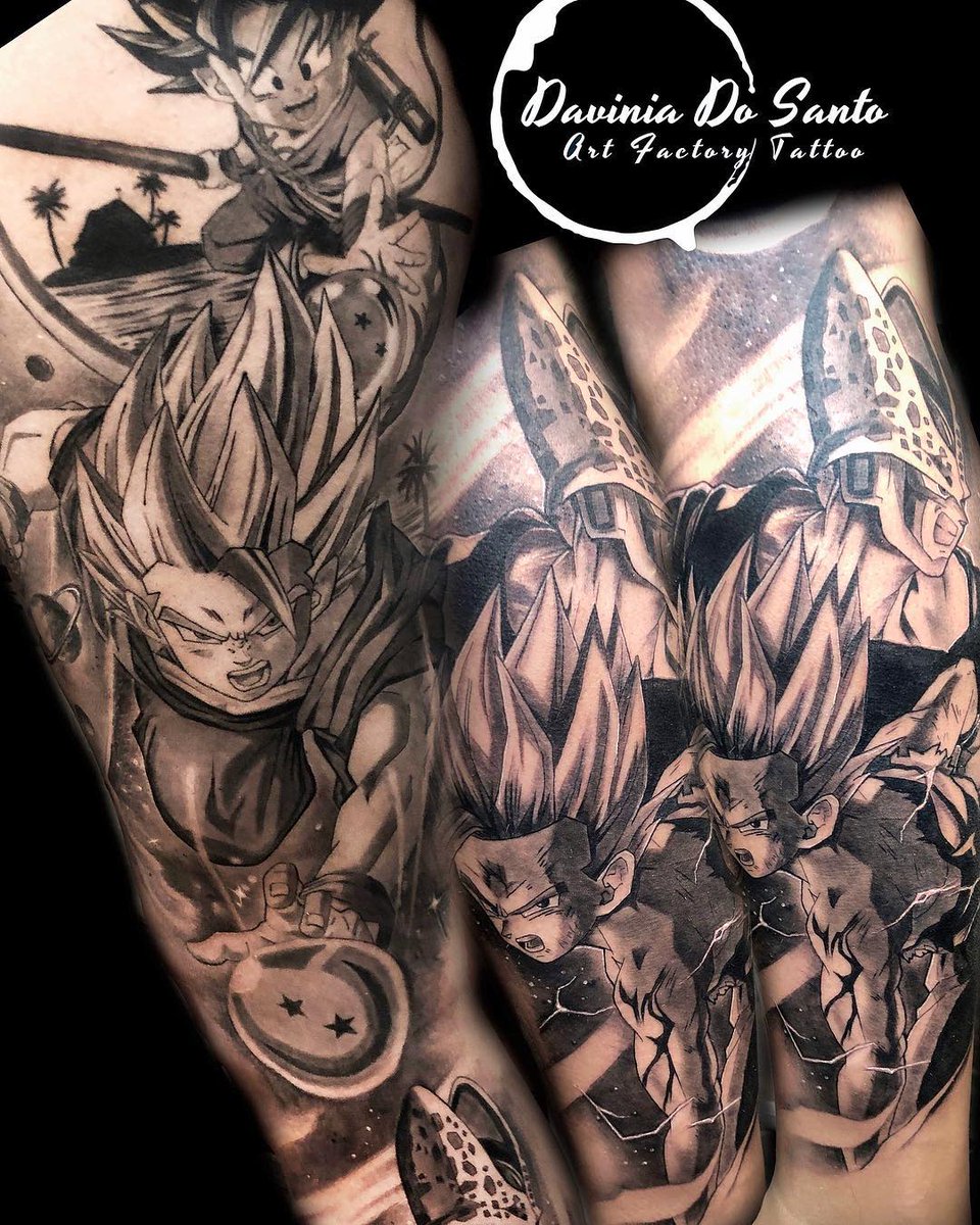 Killer Ink Tattoo 在 Twitter 上："Awesome #Dragonballz Themed #Wip By Davinia Do Santo With #Killerinktattoo Supplies! #Killerink #Tattoo #Tattoos #Bodyart #Ink #Tattooartist #Tattooart #Dbz #Dragonballztattoo #Dbztattoo # Goku #Kidgoku #Gohan #Cell ... 1200_x_960_jpg