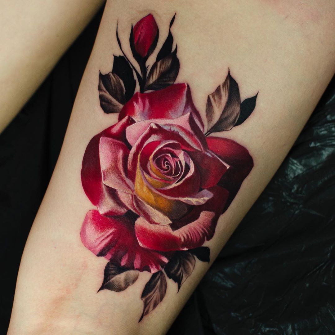 Killer Ink Tattoo No Twitter: "Check Out This Incredible #Rose By Shooby With #Killerinktattoo Supplies! #Killerink #Tattoo #Tattoos #Bodyart #Ink #Tattooartist #Tattooart #Rosetattoo #Flowertattoo Https://T.co/A2Iup3Qjtx" / Twitter 1080_x_1080_jpg