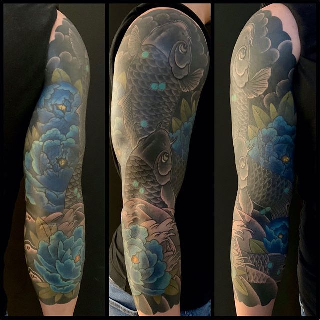 Sacred Heart Tattoo On Twitter: "Koi Fish Cover-Up Sleeve By @Shokosonoda #Sacredheartvancity #Vancouvertattoo #Vancityoriginals #Shokosonodatattoos # Koi #Koifishtattoo #Japanesetattoo #Japanesecollective #Sleeve #Coverup # Tattoos #Ink #Inked ... 640_x_640_jpg