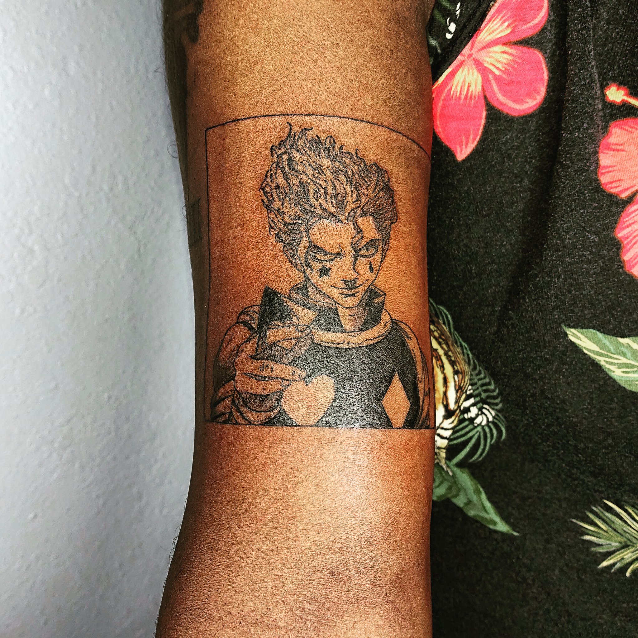 Nr} Real Joker Gaming A Twitter: "Tattoo Number 5: #Hisoka From #Hunterxhunter 😎 This One Is Definitely My Favorite So Far! #Tattedup # Tattoo #Tat #Anime #Animetattoo #Hisokamorow #Hisokathemagician Https://T.co/Hxxkfclmgp" / Twitter 2048_x_2048_jpg