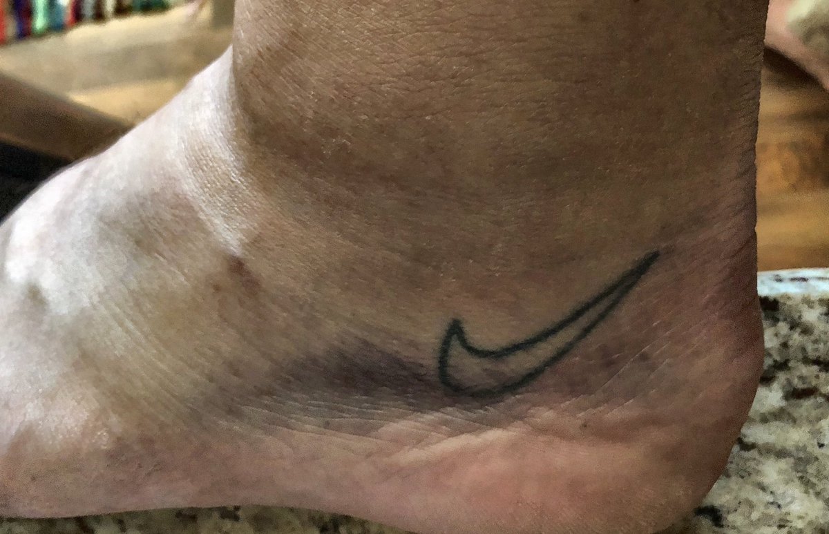 Joe Larsen On Twitter: "#1. Yes, I Have A @Nike Swoosh Tattoo. It's Gotten Me Many A Discount In My Time. Back Off! #2. This Is My Ankle 3 Days Post Minor 773_x_1200_jpg