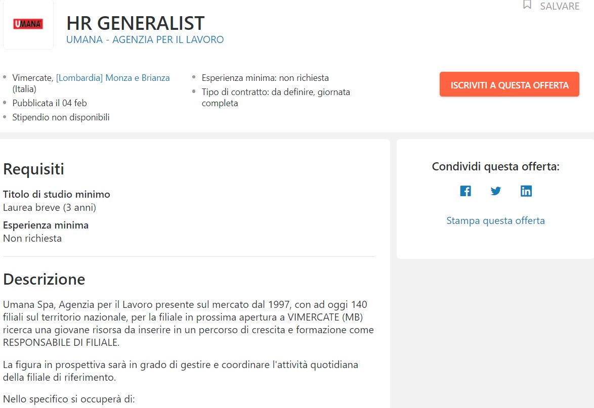 Adapt_Placement On Twitter: "#Jobopportunity: Hr Generalist Ricercato Da Umana - Agenzia Per Il Lavoro, Per La Filiale Di Prossima Apertura A Vimercate (Mb). Informazioni E Candidature: Https://T.co/43P7E7Dlli Https://T.co/Mcr4Xupvfa" / Twitter 807_x_1174_jpg