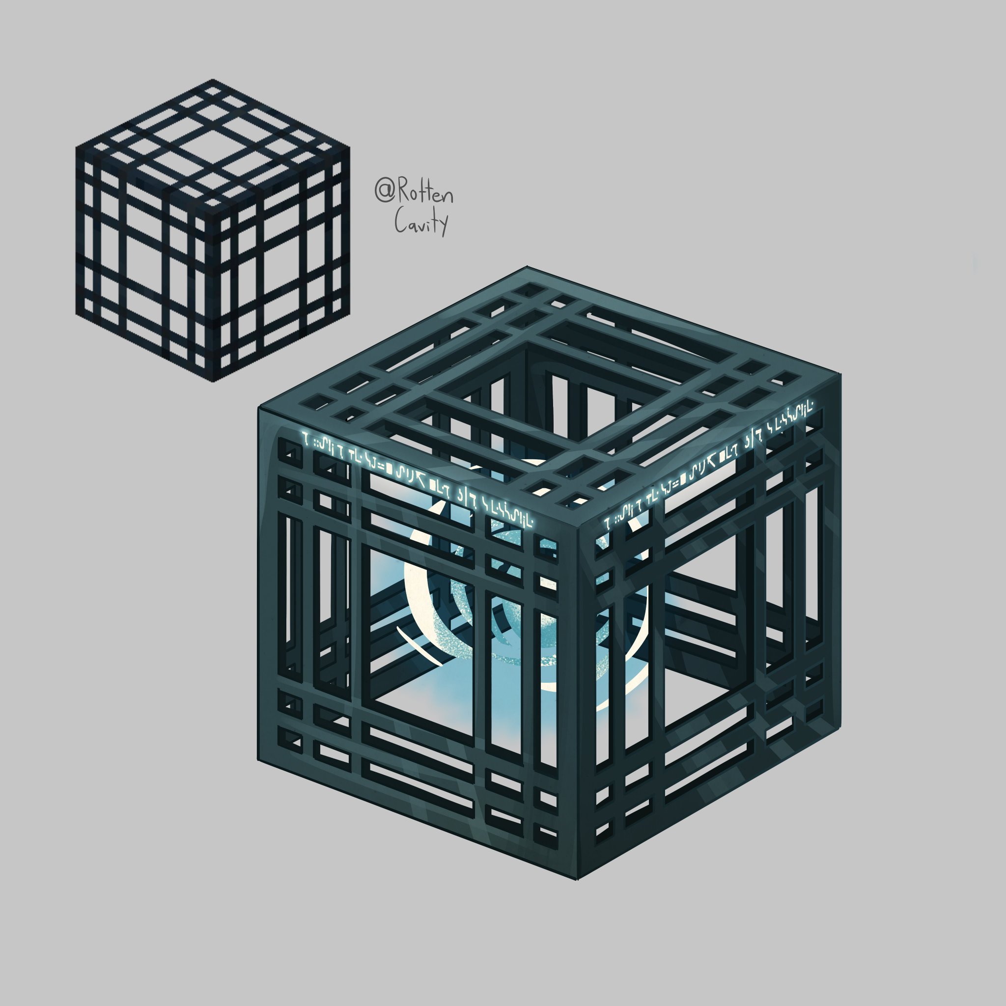 Cavity Minecraft On Twitter Drawing A Realistic Minecraft Block Every Day Day 6 Mob Spawner I Always Saw These Guys As Like Cages For Souls Minecraft Minecraftfanart Https T Co Nr37ldgzke
