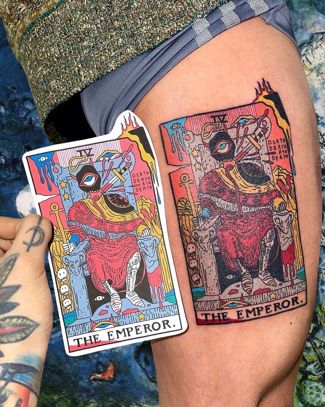 Inked On Twitter: ""Emperor's Death" Tarot Card Tattoo By Vasak 🎴🔪 Https://T.co/Gl6Otcts6M" / Twitter 1351_x_1080_jpg