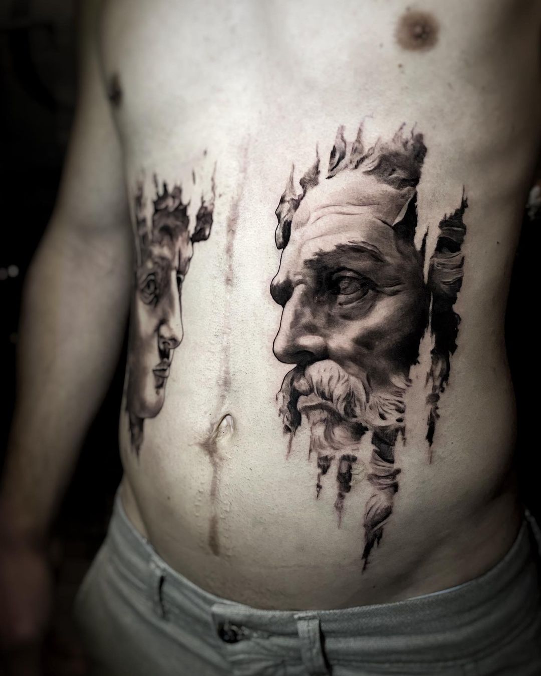 Killer Ink Tattoo On Twitter: "Black And Grey #Statues From Diego Lanzone Using #Killerinktattoo Supplies! #Killerink #Tattoo #Tattoos #Bodyart #Ink #Tattooartist #Tattooink #Tattooart #Blackandgrey #Blackandgreytattoo #Statuetattoo Https://T.co ... 1350_x_1080_jpg
