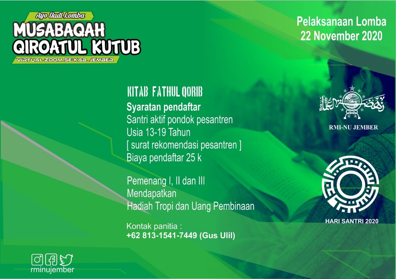 Musabaqoh Qiroatul Kutub, RMI PCNU Jember - Website Resmi PCNU Jember