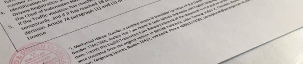 Jasa Penerjemah Tersumpah Serpong dan BSD - Penerjemah Indonesia