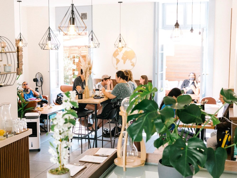 - Healthy Brew Hub Customers at The Barista Lab in Geneva, Switzerland.