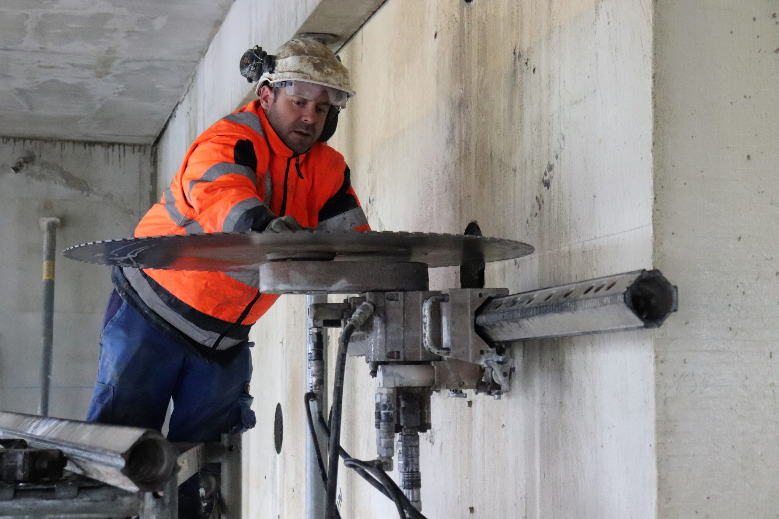 Couper un mur en beton