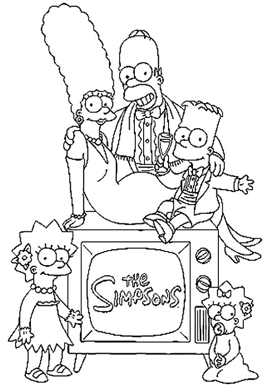 45 Disegni Dei Simpson Da Colorare | Pianetabambini.it 794_x_567_jpg