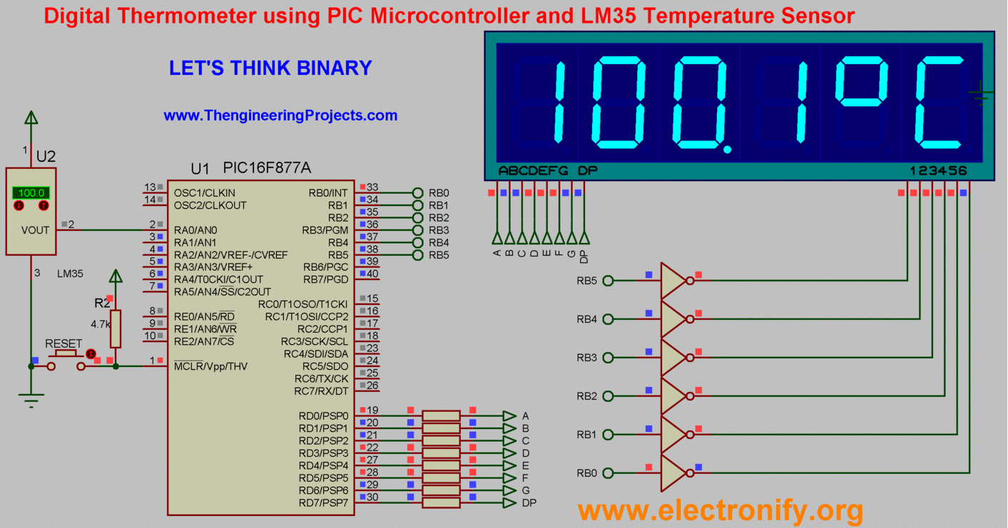 Digital Thermometer Using 8051 Circuit Diagram Circuit Diagram