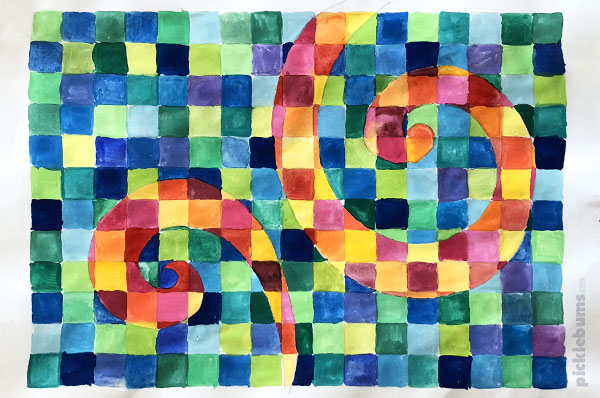 Grid Art An Easy Art Journal Idea For All Ages Picklebums