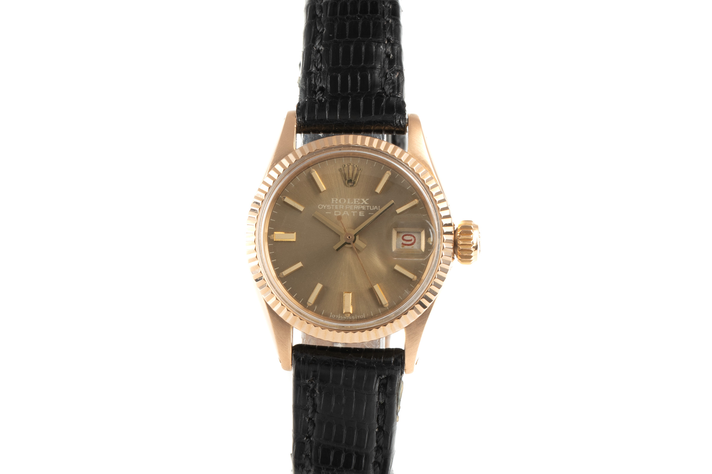 Rolex Date 18 Ct Gold Automatic Kal 1130 Ref 6517 Vintage 2100599