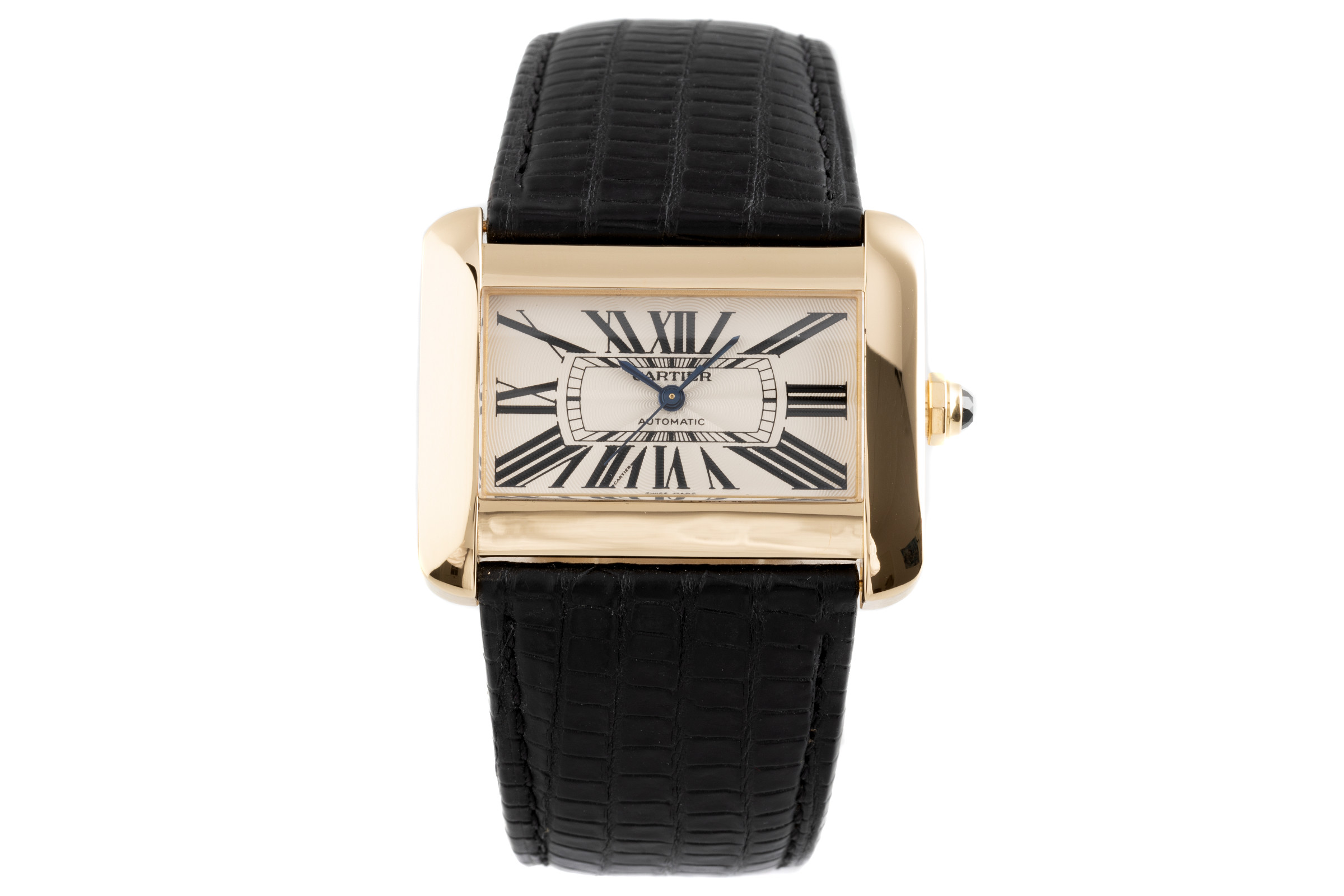 Cartier Tank Divan 18 Ct Gold Automatic Kal 381a Ref 2603 2103641