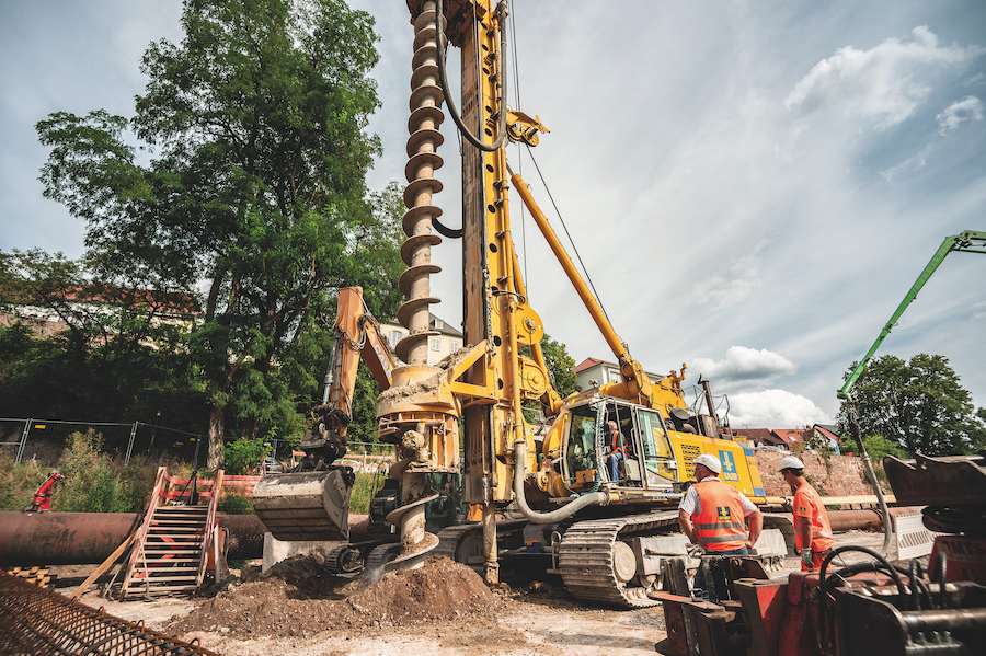 An Excavation Pit With A View Pile Buck Magazine