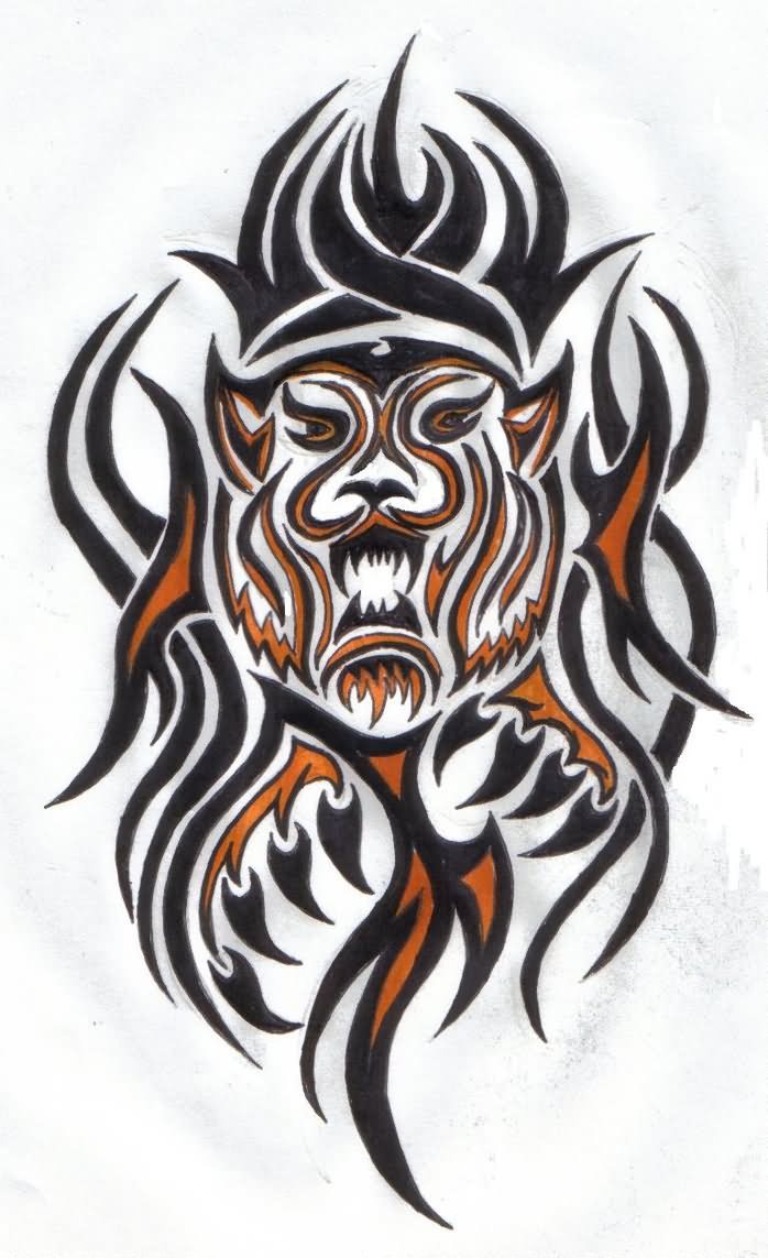 Tribal Design For Tattoo With Tiger Free Image Download 1143_x_698_jpg