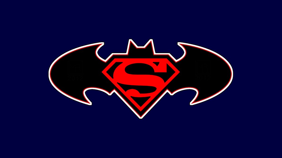 Merged Symbols Of Batman And Superman Free Image Download