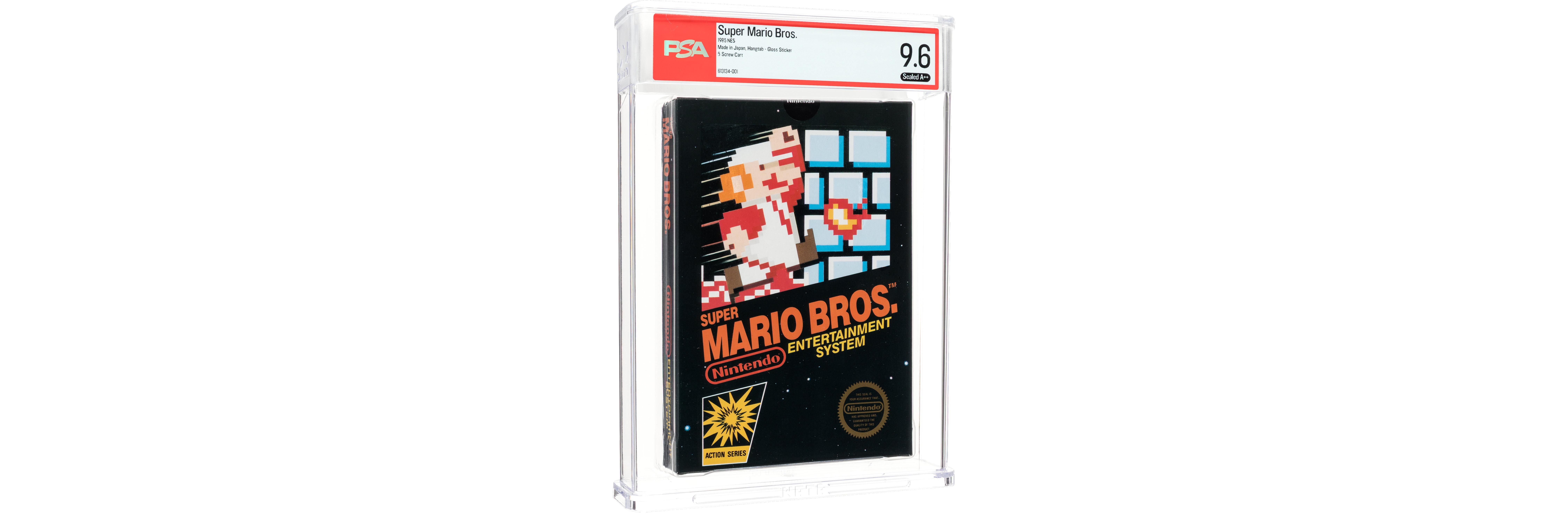 Sealed Super Mario Bros. sells for a record  million
